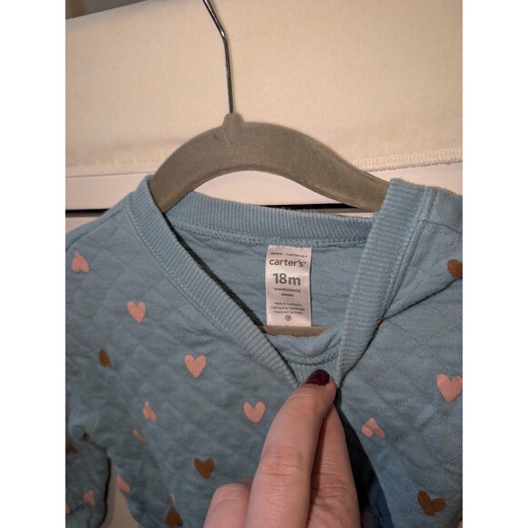 Carter's Baby Girl Quilted Jumpsuit size 18m - Picture 4 of 5